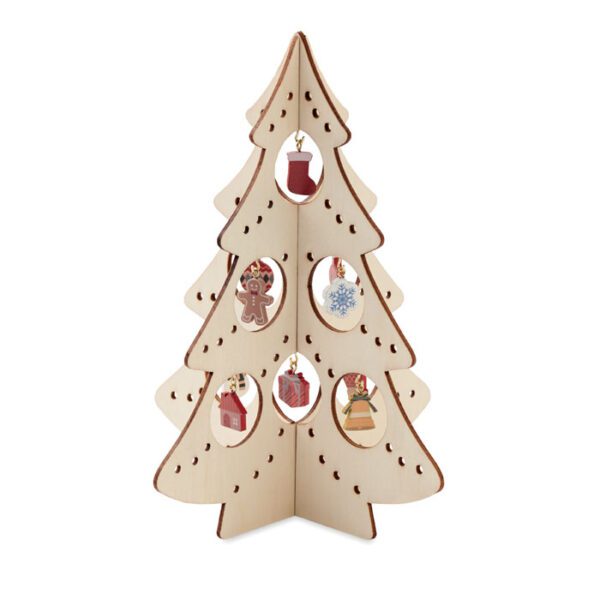 Decoración madera árbol Navidad SILUETA