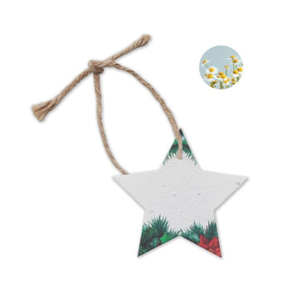 Adorno navideño papel semillas STARSEED - Imagen 2