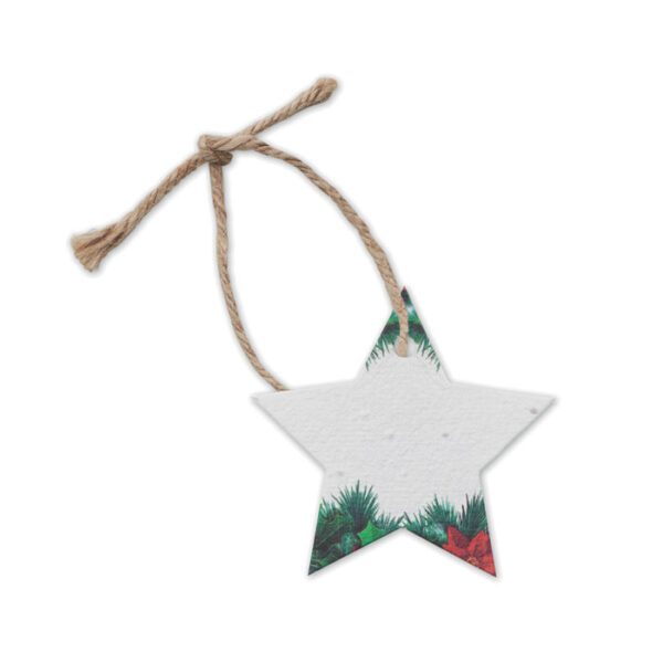 Adorno navideño papel semillas STARSEED - Imagen 3
