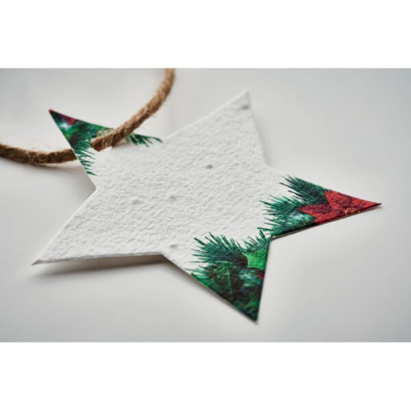 Adorno navideño papel semillas STARSEED - Imagen 5