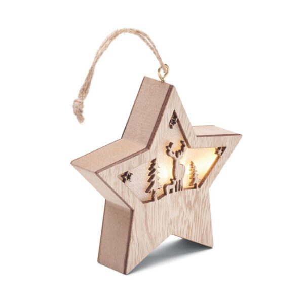 Estrella de MDF con luz STARLIGHT - Imagen 2