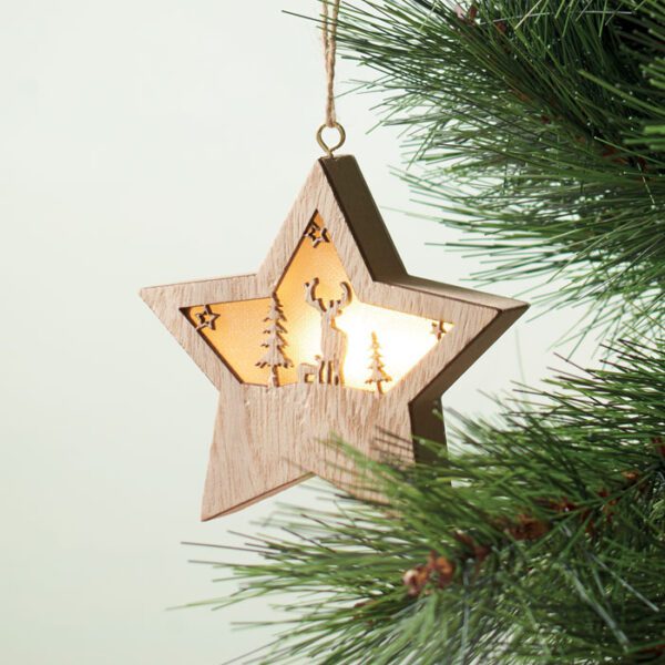 Estrella de MDF con luz STARLIGHT - Imagen 6