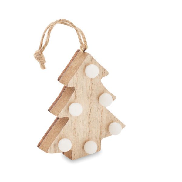 Árbol de madera con luces LULIE - Imagen 2