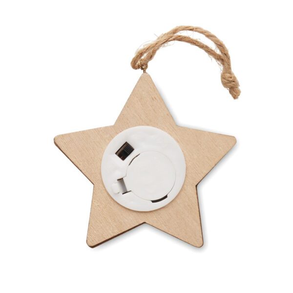 Estrella de madera con luces LALIE - Imagen 3