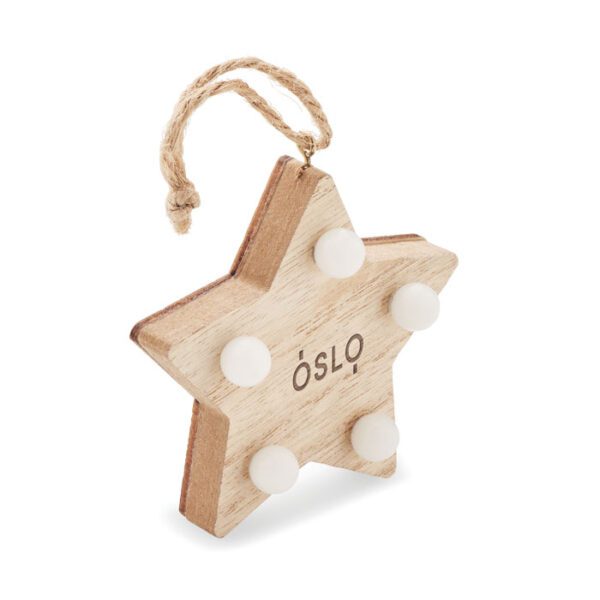Estrella de madera con luces LALIE - Imagen 6