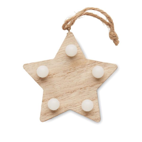Estrella de madera con luces LALIE - Imagen 5
