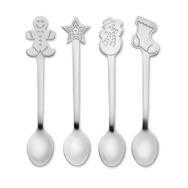 Set  4 cucharas de té navideñas CHIP SET - Imagen 2