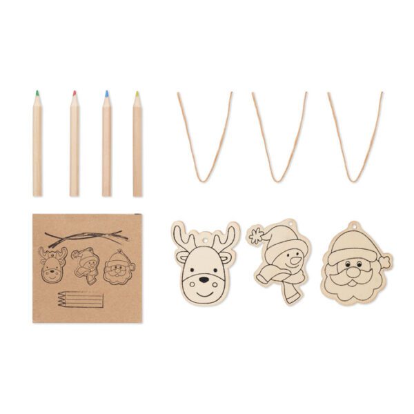 Set adornos madera y dibujar FUNCOOL - Imagen 2