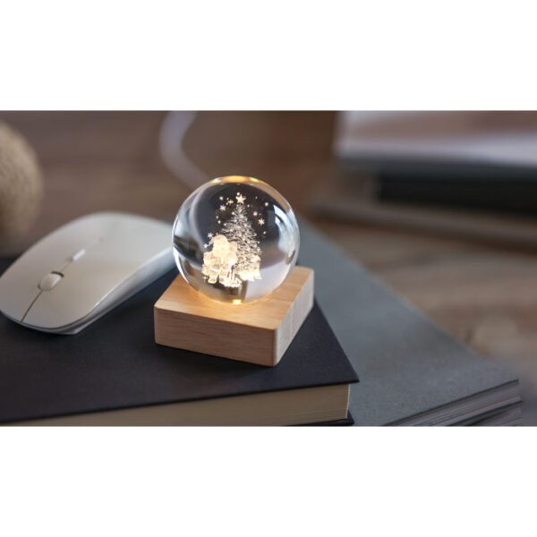 Bola de vidrio LED navideña SANTA LIGHT - Imagen 6