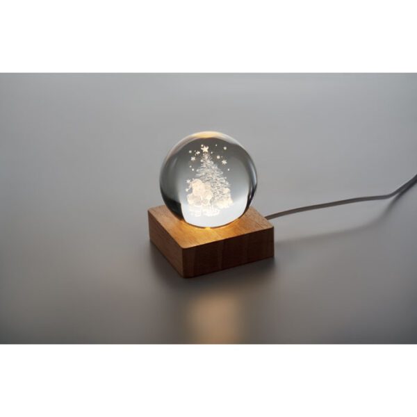Bola de vidrio LED navideña SANTA LIGHT - Imagen 7