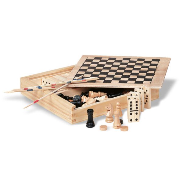 4 juegos en caja de madera TRIKES - Imagen 2