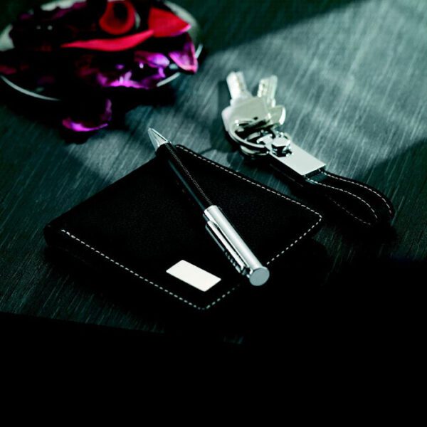 Set bolígrafo-llavero-cartera ELEGANCI - Imagen 6