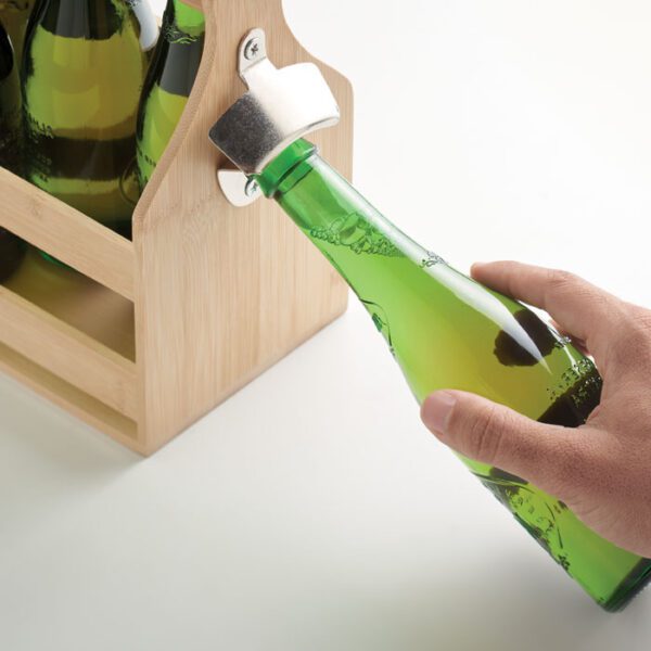 Caja de bambú para 6 cervezas CABAS - Imagen 8