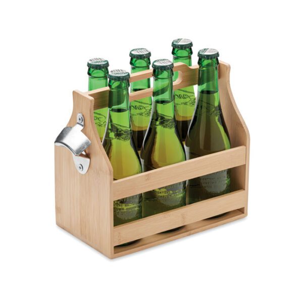 Caja de bambú para 6 cervezas CABAS - Imagen 4