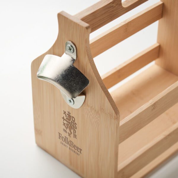 Caja de bambú para 6 cervezas CABAS - Imagen 5