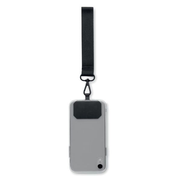 Lanyard teléfono de poliéster CELESTE - Imagen 3