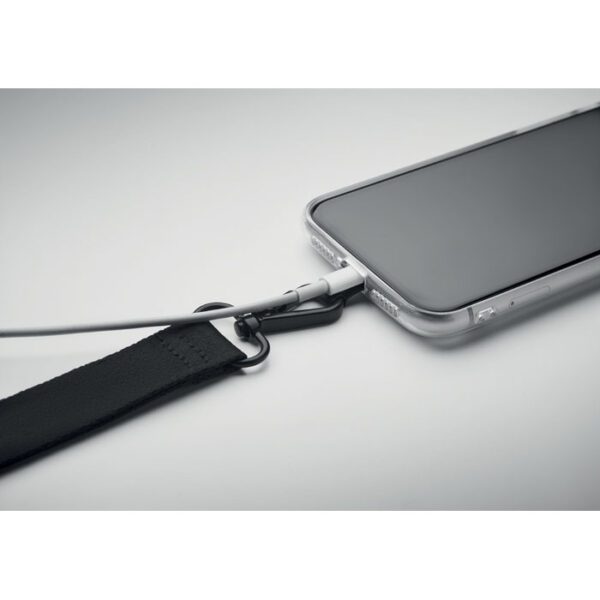 Lanyard teléfono de poliéster CELESTE - Imagen 7