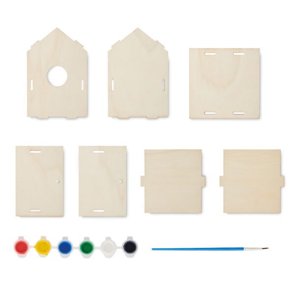 Kit pajarera de madera DIY PAINTHOUSE - Imagen 6