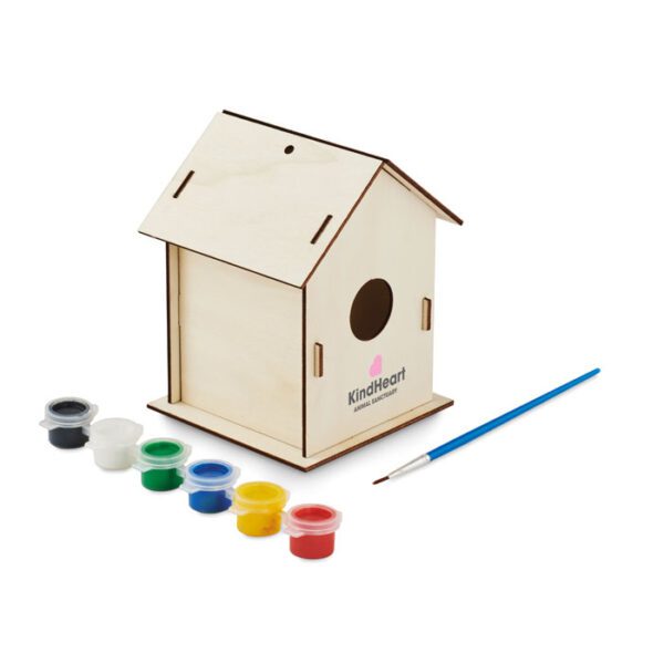 Kit pajarera de madera DIY PAINTHOUSE - Imagen 7