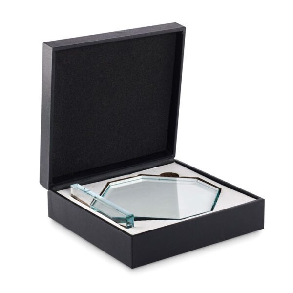 Trofeo de cristal con caja RUMBO - Imagen 4