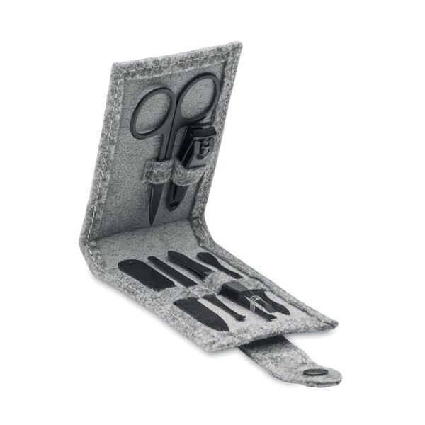 Set manicura 6 pc fieltro RPET NAILKIT FELT - Imagen 2