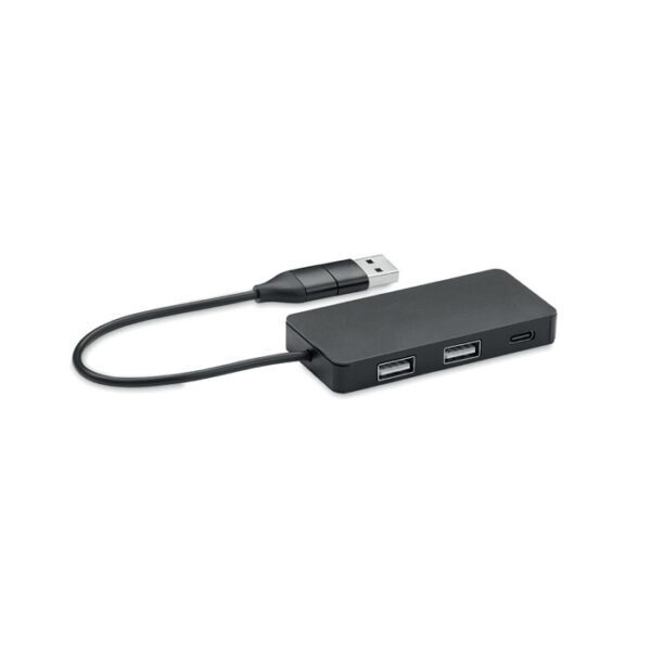 HUB 3 puertos cable de 20 cm HUB-C - Imagen 2