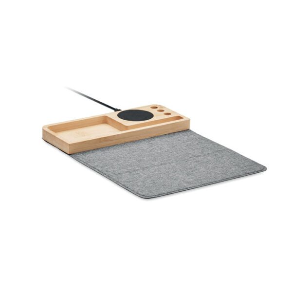 Cargador inalámbrico bambú 15W PANDU - Imagen 2