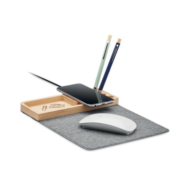 Cargador inalámbrico bambú 15W PANDU - Imagen 3