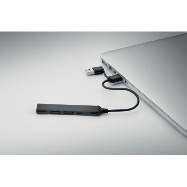 Hub  USB de 4 puertos 19 cm CURRENT - Imagen 5