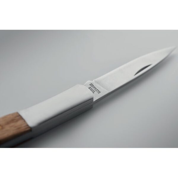 Cuchillo plegable de acacia SKARP - Imagen 12