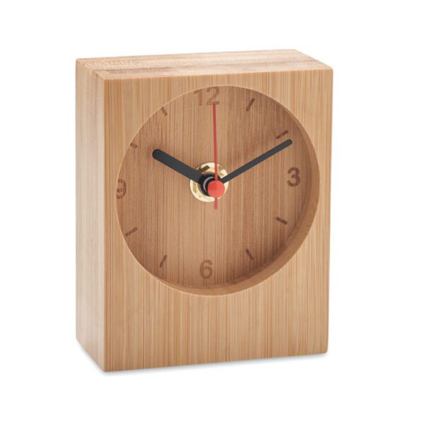 Reloj de sobremesa de bambú CLAMBU - Imagen 2