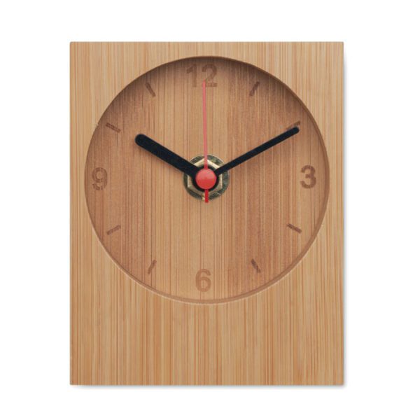 Reloj de sobremesa de bambú CLAMBU - Imagen 3