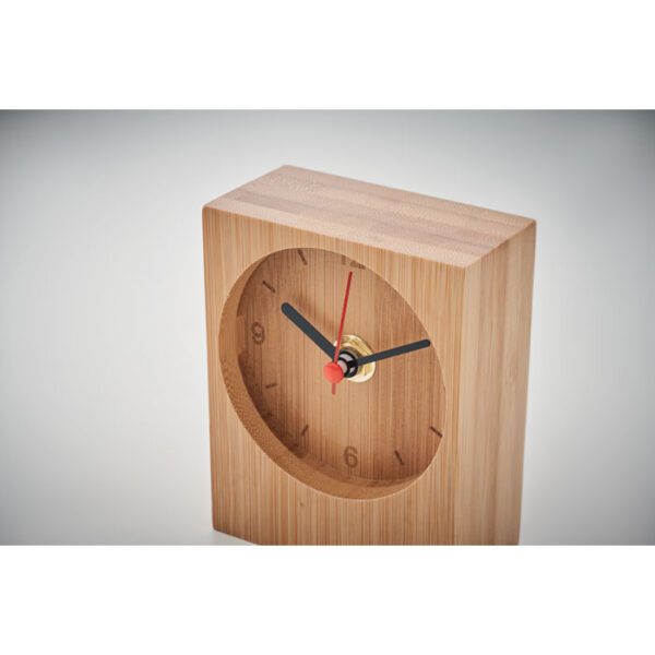 Reloj de sobremesa de bambú CLAMBU - Imagen 6