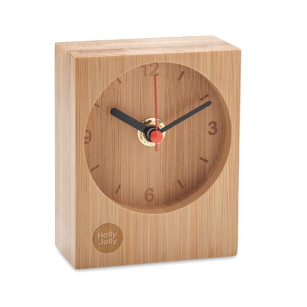 Reloj de sobremesa de bambú CLAMBU - Imagen 5