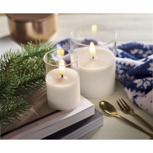 Vela cera LED soporte cristal XANDLE+ - Imagen 6
