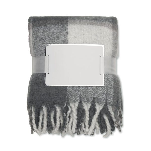 Manta de mohair a cuadros QUET - Imagen 3