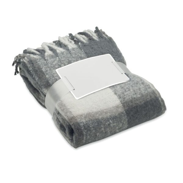 Manta de mohair a cuadros QUET - Imagen 5