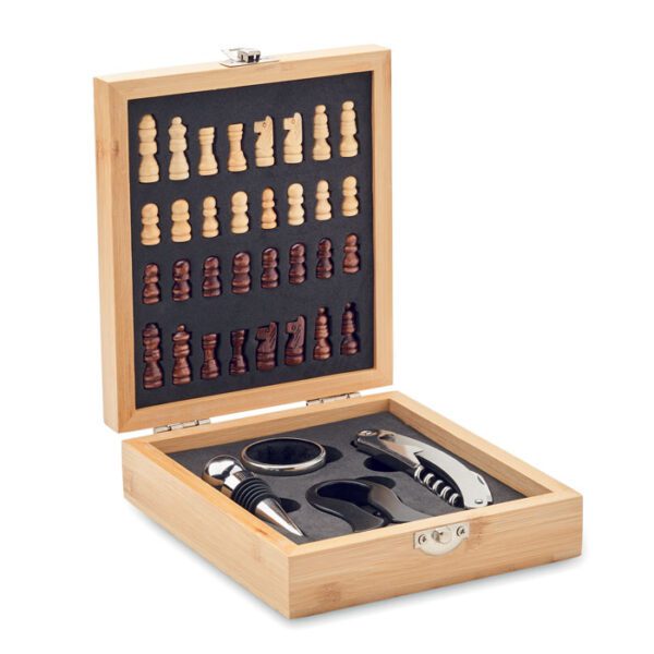 Tablero ajedrez juego de vino CHESSET - Imagen 2