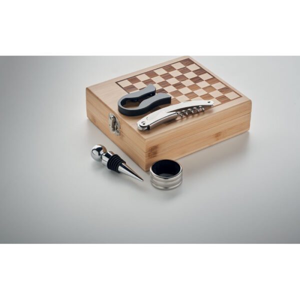 Tablero ajedrez juego de vino CHESSET - Imagen 6