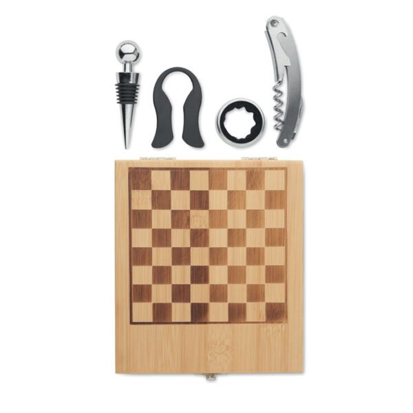 Tablero ajedrez juego de vino CHESSET - Imagen 4