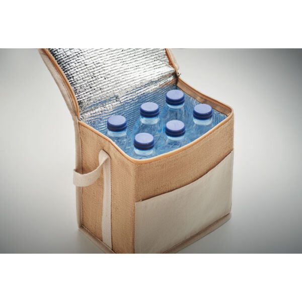 Bolsa nevera de yute y lona 3L LONA - Imagen 9