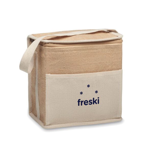 Bolsa nevera de yute y lona 3L LONA - Imagen 7
