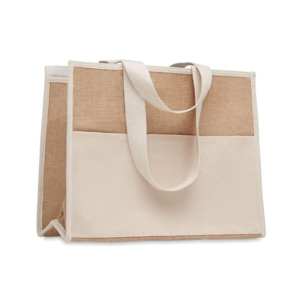 Bolsa nevera canvas y yute CAMPO DE GELI - Imagen 2