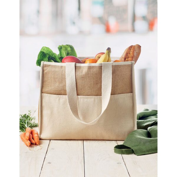 Bolsa nevera canvas y yute CAMPO DE GELI - Imagen 7