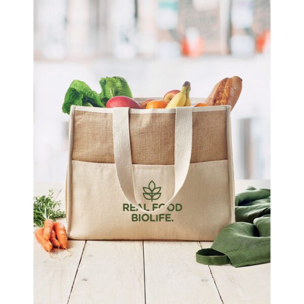 Bolsa nevera canvas y yute CAMPO DE GELI - Imagen 6