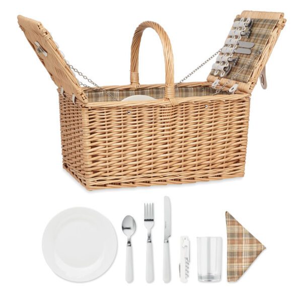 Cesta de picnic para 4 personas MIMBRE PLUS - Imagen 2