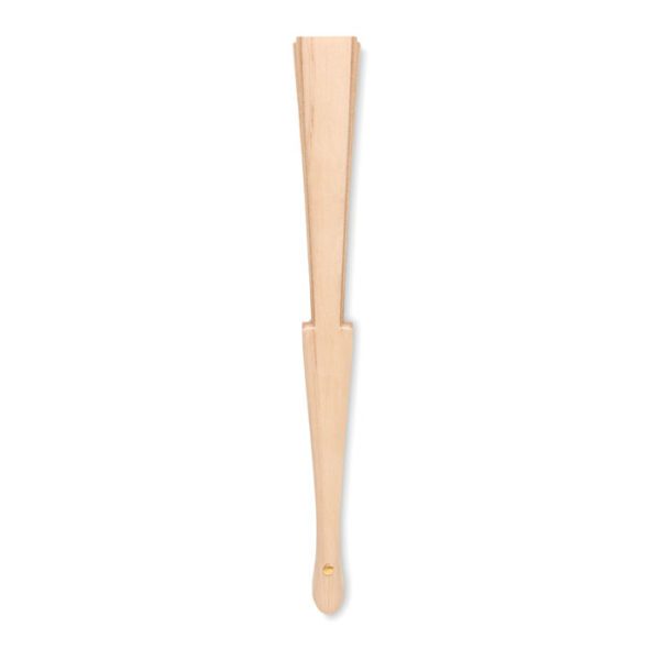 Abanico madera y tejido corcho FANNY CORK - Imagen 3