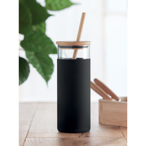 Vaso de 450 ml con tapa bambú STRASS - Imagen 5
