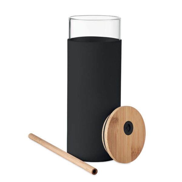 Vaso de 450 ml con tapa bambú STRASS - Imagen 4