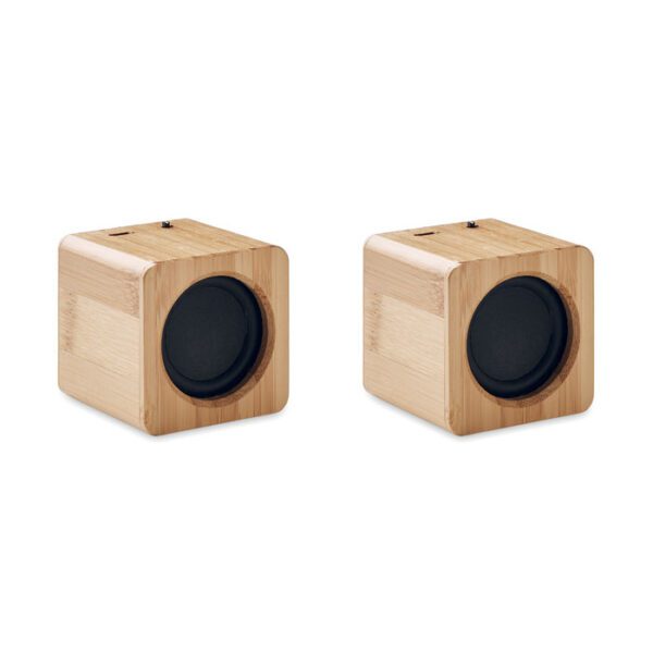 Juego de altavoces de bambú AUDIO SET - Imagen 2